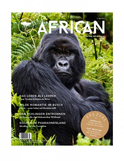 African Magazin The Fine Art Of Travel - Ausgabe Dezember 2022 - Gratis bei uns zum mitnehmen bei einem Besuch in unserem Shop in Wädenswil