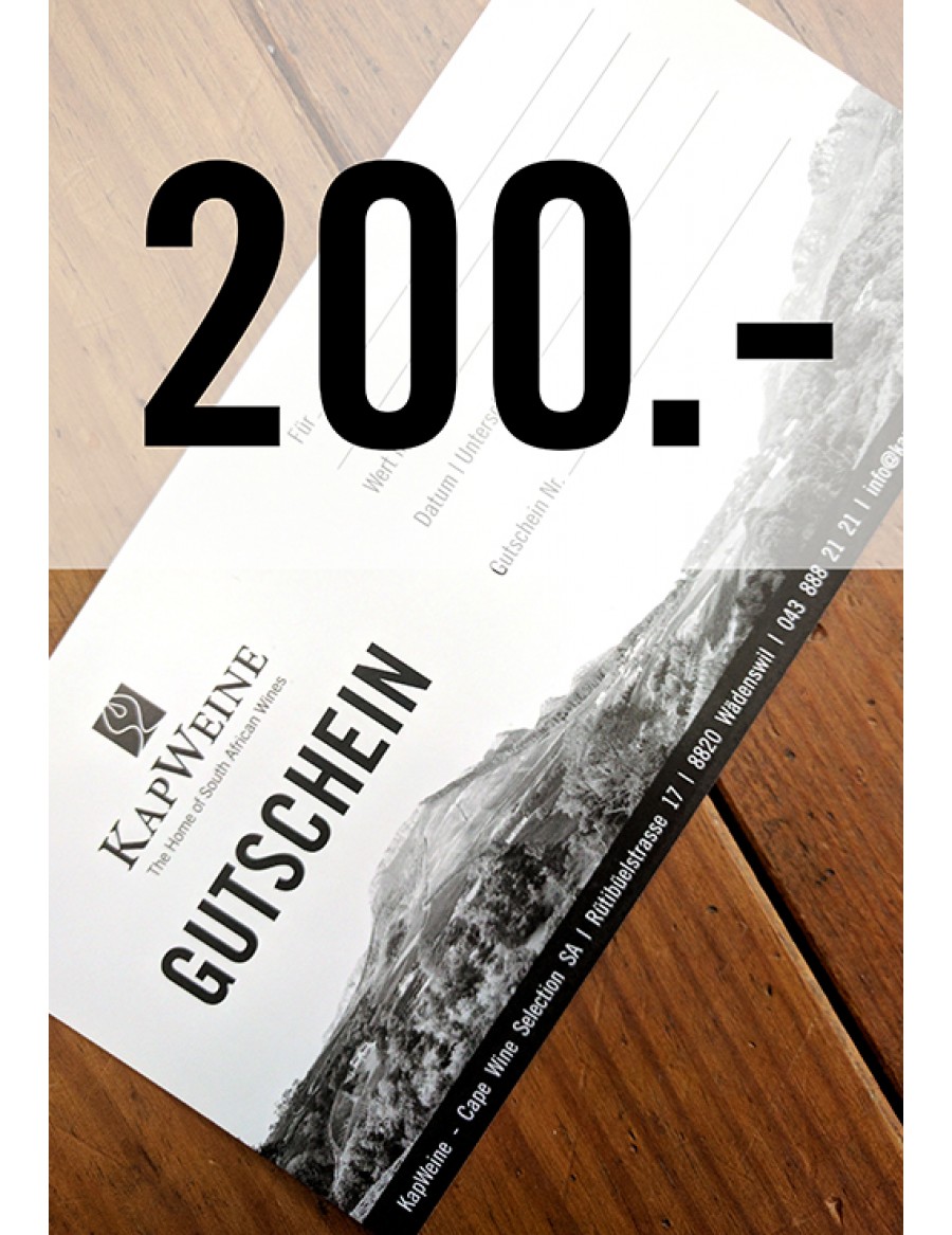 200 CHF Geschenk-Gutschein 
