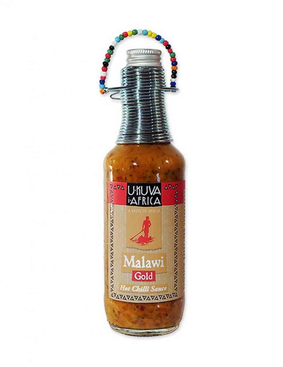 Ukuva Malawi Gold Hot Chili Sauce 240ml - Best Before Mai 2023